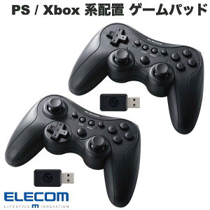 ELECOM �G���R�� �Q�[���p�b�h �����E�L�� XInput DirectInput �[�d�� 13�{�^�� �u���b�N (�Q�[���p�b�h)