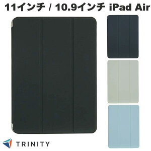 TRINITY 11�C���` iPad Air M4 (2026) / M3 (2025) / M2 (2024) / 10.9�C���` iPad Air 5 / 4 [FLIP SHELL] �w�ʃN���A �t���b�v�V�F���P�[�X �g���j�e�B (�^�u���b�g�J�o�[�E�P�[�X)