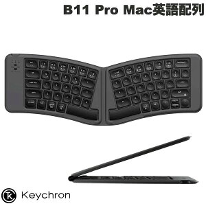 Keychron B11 Pro Mac�p��z�� �L�� / Bluetooth 5.3 / 2.4GHz ���C�����X ���Ή� �e���L�[���X Alice���C�A�E�g �V�U�[�X�C�b�` �E���g���X���� �܂肽���ݎ��L�[�{�[�h �X�y�[�X�O���[ # B11P-K1-US �L�[�N��