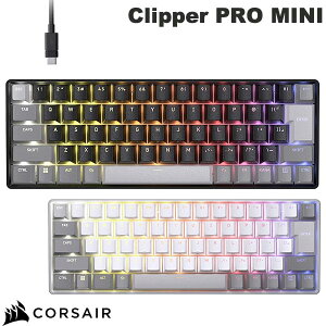 Corsair Clipper PRO MINI 60 ���{��z�� �L�� �e���L�[���X �Q�[�~���O�L�[�{�[�h �R���Z�A (�L�[�{�[�h)