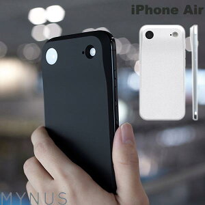 �m2025�n MYNUS iPhone Air BACK �~�j�}���f�U�C�� MagSafe�Ή� �}�C�i�X (�X�}�z�P�[�X�E�J�o�[) �o�b�N�v���[�g �w�ʃJ�o�[ �~�j�}���X�g �ɔ� MADE IN JAPAN �u���b�N �z���C�g