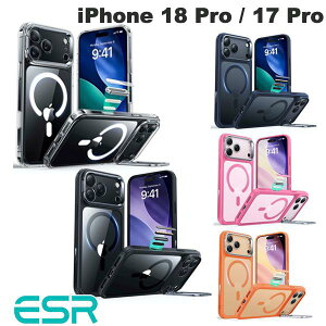 �y�������K�i�z�m2026 / 2025�n ESR iPhone 18 Pro / 17 Pro Classic Hybrid Magnetic Case Camera Control Stash Stand MagSafe�Ή� (�X�}�z�P�[�X�E�J�o�[) �C�[�G�X�A�[�� �X�^���h�t�� ���� �ϏՌ� ���̓}�O�l�b�g �J��