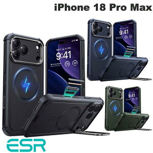 �y�������K�i�z�m2026 / 2025�n ESR iPhone 18 Pro Max / 17 Pro Max Cyber Tough Magnetic Case Camera Control Stash Stand MagSafe�Ή� (�X�}�z�P�[�X�E�J�o�[) �C�[�G�X�A�[��