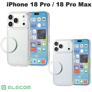 ELECOM iPhone 18 Pro / 18 Pro Max �\�t�g�P�[�X �Ɍ� �N���A