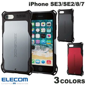 [ネコポス送料無料] ELECOM エレコム iPhone SE 第3世代 / SE 第2世代 / 8 / 7 ハイブリッドケース ZEROSHOCK (スマホケース・カバー) 耐衝撃 衝撃吸収