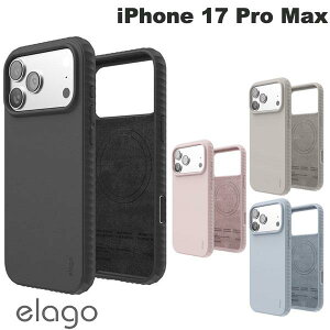 �m2025�n elago iPhone 17 Pro Max Magnetic Ridge Silicone Case �}�O�l�b�g���ڃV���R���P�[�X �G���S (�X�}�z�P�[�X�E�J�o�[)
