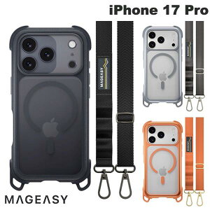 �m2025�n MagEasy iPhone 17 Pro Odyssey +Strap M C PCxTPU �n�C�u���b�h�P�[�X �}�O�C�[�W�[ (�X�}�z�P�[�X�E�J�o�[) �V�����_�[�X�g���b�v�Ή�