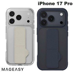 �m2025�n MagEasy iPhone 17 Pro GrabStand M MagSafe�Ή� �O���b�v�X�^���h�t���P�[�X �}�O�C�[�W�[ (�X�}�z�P�[�X�E�J�o�[)