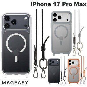 �m2025�n�X�g���b�v�t�� MagEasy iPhone 17 Pro Max Roam M MagSafe�Ή� �X�g���b�v�t���P�[�X �}�O�C�[�W�[ (�X�}�z�P�[�X�E�J�o�[) �ϏՌ� �V�����_�[�X�g���b�v�Ή�