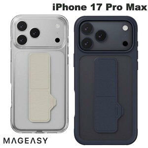 �m2025�n MagEasy iPhone 17 Pro Max GrabStand M MagSafe�Ή� �O���b�v�X�^���h�t���P�[�X �}�O�C�[�W�[ (�X�}�z�P�[�X�E�J�o�[)