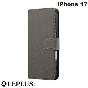 m2025n LEPLUS iPhone 17 ^Eeʎ[蒠P[X Twoal 4Card Belt _[NO[ # LN-IM25TW4GY vX (X}zP[XEJo[)