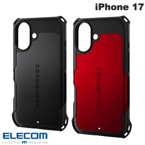 �m2025�n�ی�t�B�����t ELECOM �G���R�� iPhone 17 ZEROSHOCK (�X�}�z�P�[�X�E�J�o�[) �[���V���b�N �ی�t�B�����t�� �ϏՌ�