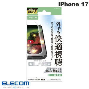 �m2025�nELECOM �G���R�� iPhone 17 �K���X�t�B���� ����f�� ������ # PM-A25AFLGAR �G���R�� (�X�}�z�p�t���ی�K���X�t�B����)