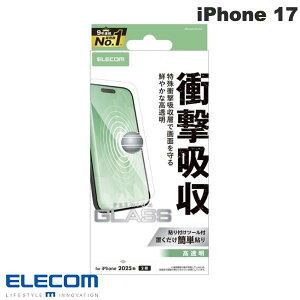 �m2025�nELECOM �G���R�� iPhone 17 �K���X�t�B���� SHOCKPROOF ������ # PM-A25AFLGZ �G���R�� (�X�}�z�p�t���ی�K���X�t�B����)