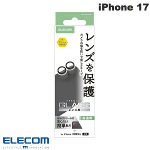 �m2025�nELECOM �G���R�� iPhone 17 / 16 / 16 Plus �J���������Y�K���X�t�B���� �u���b�N # PM-A25AFLLGBK �G���R�� (�J���������Y�v���e�N�^�[)