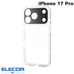 �m2025�nELECOM �G���R�� iPhone 17 Pro �n�C�u���b�h�P�[�X �Ɍ�Plus ���^�������O�t �N���A # PM-A25CHVCKKPCR �G���R�� (�X�}�z�P�[�X�E�J�o�[)