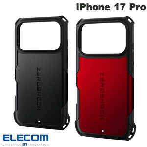 �m2025�n�ی�t�B�����t�� ELECOM �G���R�� iPhone 17 Pro ZEROSHOCK (�X�}�z�P�[�X�E�J�o�[) �[���V���b�N �ی�t�B�����t�� �ϏՌ�