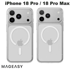 �m2026�n MagEasy iPhone 18 Pro / 17 Pro / 18 Pro Max / 17 Pro Max Cryst M MagSafe�Ή� �������x�P�[�X Transparent �}�O�C�[�W�[ (�X�}�z�P�[�X�E�J�o�[)