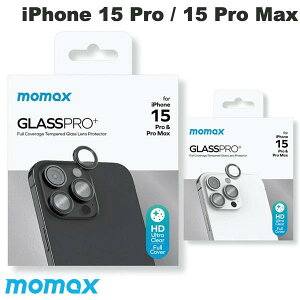 MOMAX iPhone 15 Pro / 15 Pro Max GlassPro+ AR �J������p�����K���X�t�B���� ���[�}�b�N�X (�J���������Y�v���e�N�^�[)
