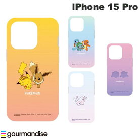 [ネコポス送料無料] ポケモン gourmandise iPhone 15 Pro ソフトケース ポケットモンスター グルマンディーズ (スマホケース・カバー) Pokemon ピカチュウ フシギダネ ヒトカゲ ゼニガメ メタモン ミュウ
