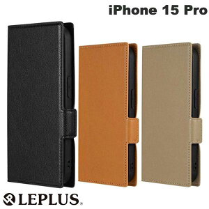 LEPLUS iPhone 15 Pro BOOK W Pocket ���v���X (�X�}�z�P�[�X�E�J�o�[)