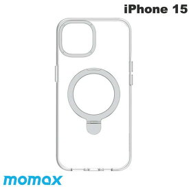 [ネコポス送料無料] MOMAX iPhone 15 Magsafe対応 スタンドケース Flip クリア # MM25525i15 モーマックス (スマホケース・カバー) 透明