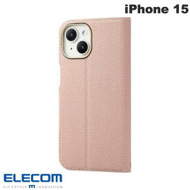 [ネコポス送料無料] ELECOM エレコム iPhone 15 ソフトレザーケース 薄型 磁石付 フラワーズ ライトピンク # PM-A23APLFUJPNL エレコム (スマホケース・カバー)