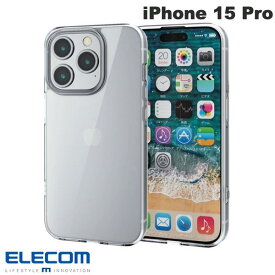 [ネコポス送料無料] ELECOM エレコム iPhone 15 Pro ハイブリッドケース フォルティモ クリア # PM-A23CHVCK2CR エレコム (スマホケース・カバー) 透明