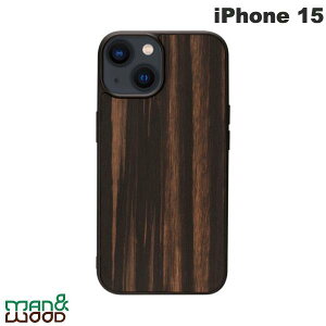 [lR|X] Man & Wood iPhone 15 MagSafeΉ VR؃P[X Ebony # I25507i15 }AhEbh (X}zP[XEJo[)