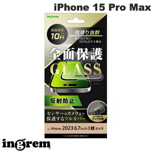 ingrem iPhone 15 Pro Max KXtB 10H Sʕی ˖h~ ubN # IN-P44F/HGB CO (X}zptیKXtB)