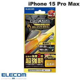 [ネコポス送料無料] ELECOM エレコム iPhone 15 Pro Max ガラスフィルム 超強靭 ゴリラ 0.21mm # PM-A23DFLGHO エレコム (液晶保護フィルム ガラスフィルム)