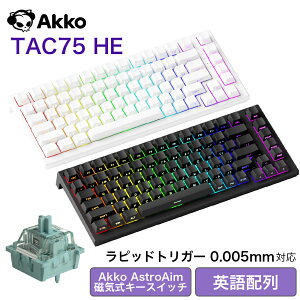 Akko TAC75 HE AstroAim Magnetic pz AbR 0.005mm sbhgK[Ή CXCb` zbgXbv TChvg _uVbgPBT 8K|[O[g 16KXL[g SnapKey (SOCD)Ή A
