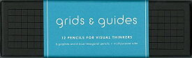 grids ＆ guides 12 Pencils for Visual Thinkers/バーゲンブック{鉛筆6本・青鉛筆6本・テンプレート定規付クロニクルブックス ホーム・ライフ 雑貨/ステーショナリー/便利グッズ付書籍 ホーム ライフ 雑貨 ステーショナリー 便