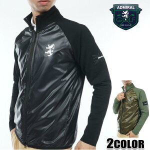 【★30%OFFクーポン★店内全品対応・11月4日09:59迄】アドミラルゴルフ Admiral GOLF アドミラル ジャケット ハイブリッド ビッグランパントジャケット メンズ ゴルフ ウェア セーター ニットアド
