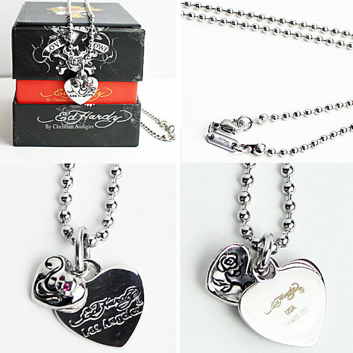 楽天市場】Ed Hardy ネックレス エドハーディー ペンダント HEART 