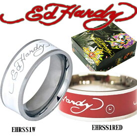 エドハーディー Ed Hardy 指輪 Ring ロゴ EHRSS1W EHRSS1RED エド・ハーディー edhardy タトゥー エドハーディー