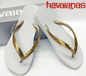 【★ポイント5倍★10%OFFクーポン★4月18日0：00～4月21日09：59迄】訳あり アウトレット ハワイアナ Havaianas サンダル HAV.MT MESE GOLD EX BRANCO DOUR CLARO