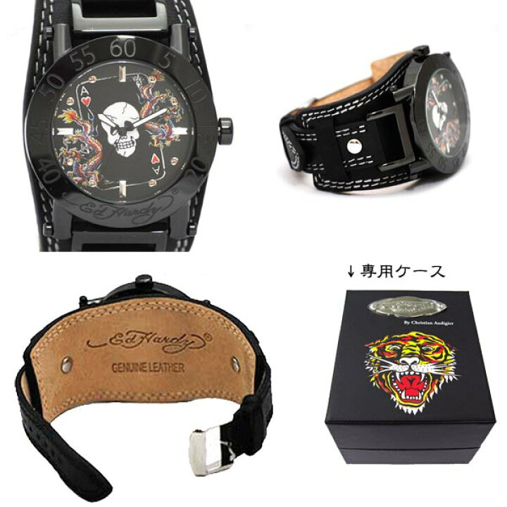 楽天市場】エドハーディー 腕時計 Ed Hardy 時計 HUGO ドラゴン スカル 