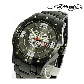 エドハーディー 時計 Ed Hardy 腕時計 ステンレススチール Tiger タイガー 虎 ブラック BR-BK