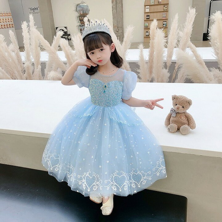 楽天市場】アナ雪ドレス子供お誕生日会 こども 服 おしゃれ ワンピ 