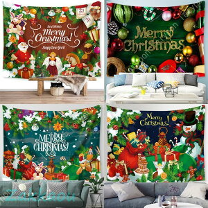 クリスマスタペストリー クリスマス 飾り クリスマスデコレーション 壁掛け装飾布 ツリータペストリー リスマスプレゼント 多機能 インテリア 壁 部屋 窓