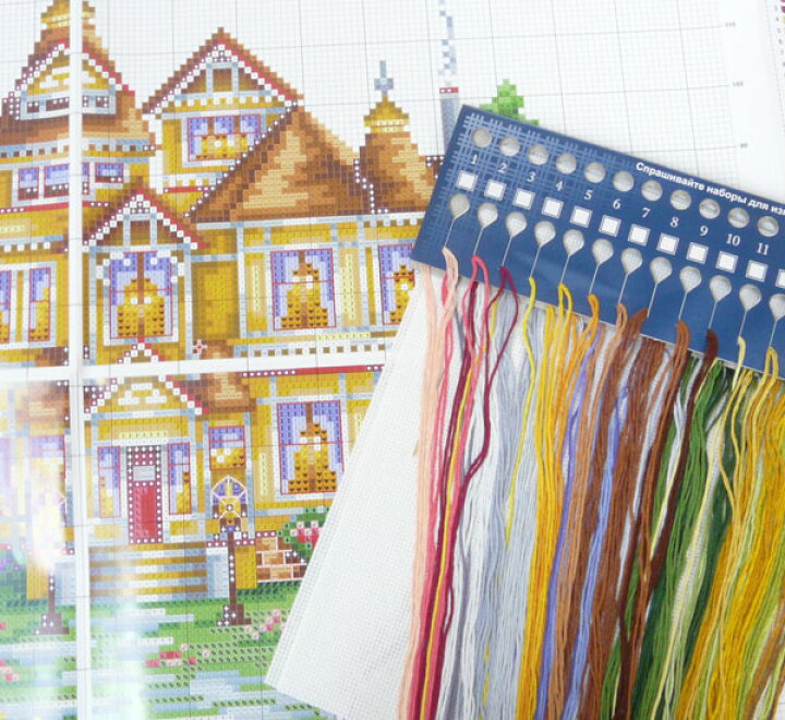 楽天市場 ロシアのクロスステッチキット ウェルカムハウス W 19 きつねのはなかさ 楽天市場店