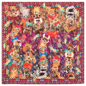 Pavlovo Posad Shawl 89×89 VNn tWȂ 10097 C