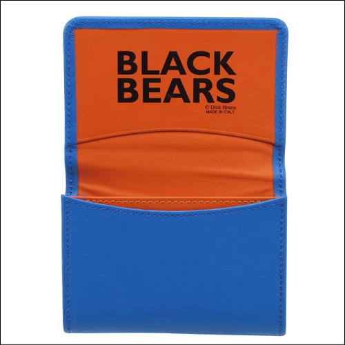 BLACK BEARS ブラックベア イタリア製の本革を使用したカードケース ブルー | 喫煙具屋 Zippo Smokingtool Shop
