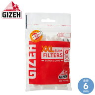 GIZEH ギゼ フィルター スリム XXL 直径6mm 100個入 62476 長さ23mm 7-21012-28 手巻きタバコ フィルター