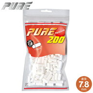 PURE ピュア フィルター レギュラー 直径7.8mm 200個入 長さ18mm 手巻きタバコ フィルター