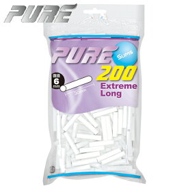 PURE ピュア フィルター スリム エクストリームロング 直径6mm 200個入 長さ30mm 手巻きタバコ フィルター