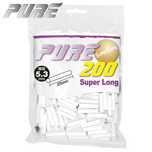 PURE ピュア スーパースリム スーパーロング 直径5.3mm 手巻きタバコ フィルター 200個入 長さ25mm 手巻き用フィルター