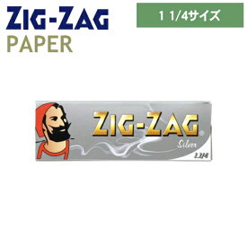 手巻きタバコ ペーパー ZIGZAG ジグザグ シルバー 1.1/4サイズ 50枚入 586 巻紙 76mm 78838