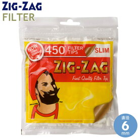 ZIGZAG ジグザグ フィルター スリム 直径6mm 450個入 483 お買い得パック 長さ15mm 柘製作所 78868 手巻きタバコ フィルター